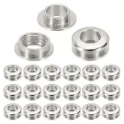 8mm(1/3 Inch) Brass Hole Eyelets, 20 Pcs Arc Surface Grommets, Imitation Silver