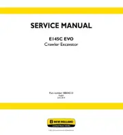 New Holland E145C EVO Crawler Excavator Service Manual Repair Shop Book