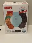DASH Non-Stick Mini Waffle Maker with 7 Removable Plates/ Storage Container
