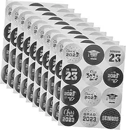 TEHAUX 20pcs Graduation Stickers Class of Decorative Stickers for Graduation Party Decorations Unique Design for Envelopes Present Boxes and Candy Bags
