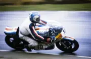 Stan Woods Suzuki 1976 Motorcycle Racing Old Photo