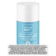 Ethical Zinc Natural Clear Zinc Sunscreen Stick SPF50 50g