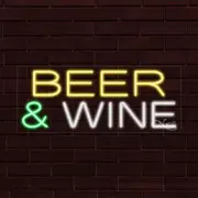 BRAND NEW "BEER & WINE" 30x12x1 INCH LED FLEX WINDOW/WALL INDOOR SIGN 31360