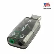 USB 2.0 3D 5.1 Audio Mic Surround Speaker Sound Card Adapter