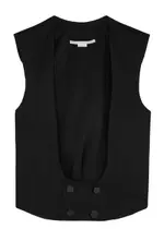 Stella Mccartney Double-breasted Wool Tuxedo Waistcoat - Black - 40 (UK8 / S) 40 (UK8 / S)