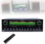 7 Channel Stereo Audio Amplifier,1200W High-Power Bluetooth 5.2 HiFi AV Amplifier with LCD Display & Remote Control,Support FM USB SD Cards, for Home Speakers and Karaoke