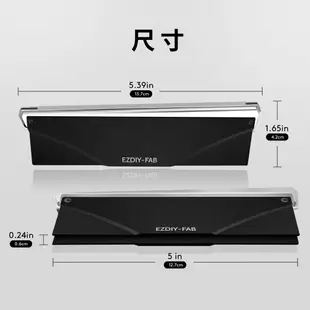 EZDIY-FAB 5V ARGB鋁合金記憶體散熱器 DDR3 DDR4 DDR5皆可用 電鍍燈條散熱片 黑色 - 2件