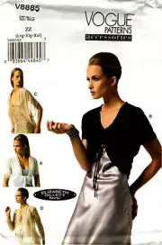 Vogue Sewing Pattern 8885 V8885 Misses Jacket Bolero Cardigan Xsm-M or L-Xxl