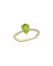 Rina Limor 14K 1.29 ct. tw. Diamond & Peridot Ring