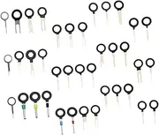 Anneome 82pcs Terminal Puller Kit for Car Connector Repair Durable Wire Extractor Tool with Protective Handle for Motorcycles and Household Appliances