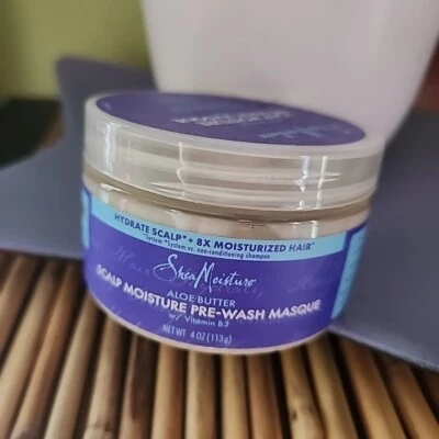 Shea Moisture Scalp Moisture Pre-Wash Masque Aloe Butter F.T. SHEA Moisture 4oz