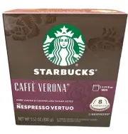 Starbucks Caffe Verona Coffee Nespresso Vertuo 8 Capsules 3.52 oz