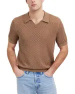 Madewell Diamond Pointelle Stitch Regular Fit Short Sleeve Sweater