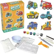 TILEZE Figurines to Paint,Funny Finger Painting Figures | Educational Multifunctional Painting Art Crafts, Early Learning Supplies for Home, School, Nursery