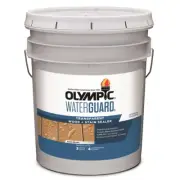 WaterGuard Exterior Transparent Wood Deck Stain and Sealer Acorn Brown 5 Gallon