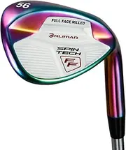 Orlimar Spin Tech Full Face Golf Wedges for Men, Unique Look, Laser-Etched, Exceptional Spin, Low Bounce Game Improvement 52 56 60 64 Degree Wedge, Right/Left Handed