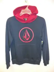 VOLCOM Boy's Big Youth Pullover Hoodie STONE - NVY - Small - NWT