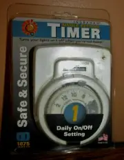 Ingraham Single Setting Timer Wall Outlet Timer Safe & Secure 1875 Watts New