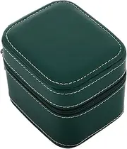 TOVINANNA Men Travel Jewelry Case Compact PU Zipper Watch Organizer for Business Watches Durable and Stylish Storage with Elegant Design Protects Your From Scratches