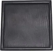 Solid Wood Serving Tray, Square Non-Slip Tea Coffee Snack Plate, Serving Tray with Raised Edges, for Home Kitchen Restaurant
