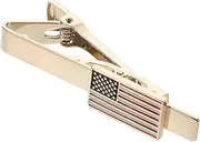 [LRXIYODE] Patriotic American Flag Tie Clip for Men Unique Suit Accessory for Weddings Business Meetings Special Occasions Secure Clip Design for Neat Appearance