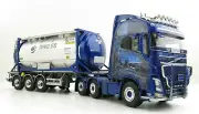 WSI 01-3435 Volvo FH04 XL 6x2 Truck Trailer 25ft Tank Container Ingo Dinges 1:50