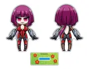 Taimanin Asagi Oboro Bobblehead acrylic stand Comiket limited edition Japan