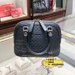 免運 GUCCI 古馳貝殼包449654 GUCCISSIMA壓紋牛皮手提包 二用包 斜挎包二手