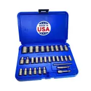 | 30 Piece Extraction Socket Tool Set | ¼ in. and ⅜ in. Drive | Made