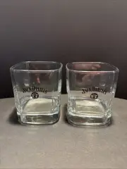 Set Of 2 Jack Daniels Short Rocks Whiskey Tumbler Drinking Glass