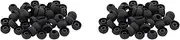 100 Pcs Black Earbuds Earpiece in Ear Buds Tip Cover Replacement