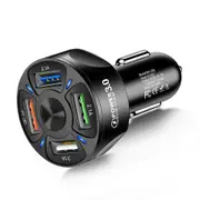 Ozoffer 12V Car Lighter Socket Dual QC3.0 USB Ports Fast Charger Power Adapter