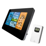 Weather Clock, REFENG FJ3373 Multifunction Digital Weather Station LCD Alarm ...