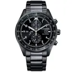 【聊聊甜甜價】CITIZEN星辰 CHRONOGRAPH系列 型男必備 光動能三眼計時腕錶(CA0775-87E)