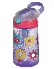 New CONTIGO Gizmo Flip Autospout Drink Bottle 14 oz Flowers BPA Free