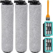 Accessory Kit Replacement for Bissell Crosswave Hard Floor Expert Vacuum 3831: Bissell CrossWave HF2 3845 3847 3848 Refills Accessory Kit,Reusable & Washable 3 Brush Rollers & 2 Filters