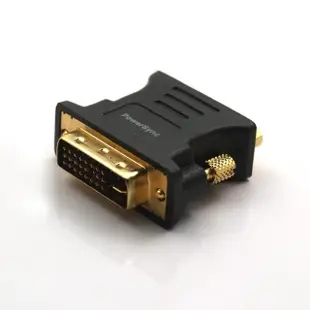 【群加 PowerSync】DVI 公 To VGA 母 鍍金接頭 轉接頭(DV24VGK)