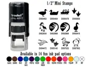 Duck Ducks Goose Geese 1/2" Self-Inking Rubber Stamp Ink Stamper