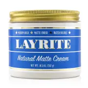 Layrite Natural Matte Cream (Medium Hold, Matte Finish, Water Soluble) 297g/10.5oz