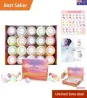 Bath Bombs, Foaming Gift Set 20 Organic & Natural Handcrafted Essential Oils ...