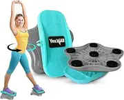 Yes4All Ab Twister Board, New Generation of Waist Twisting Disc, Twist Board, Twisting Stepper for Aerobic Exercise, Full Body Toning Workout, Noise-Free, 2pcs in a Box