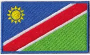 Namibia Flag Iron On Patch 2-1/2" x 1-1/2" (6.3 x 3.8 cm)