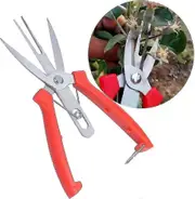 Stainless Forge Apple Tree Pear Scissors Double Mouth Agricultural Tools Flower Thinning Fruit Pruner