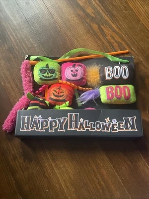 Hyde and Eek - Halloween Cauldron Bundle Plush Cat Toy Set - 10pc - NEW