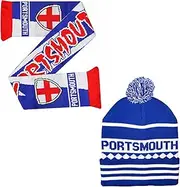 Portsmouth Blue and White Ski Bronx Hat - Stylish Winter Hat for Pompey Football Fans - Ultimate Comfort and Warmth…