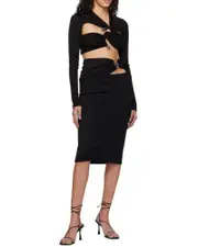 long-sleeved top AU8,AU6,AU10 Black
