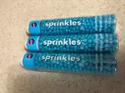 SET of 3 Wilton Sprinkles Jumbo Nonpareils Pearls Blue Cake Cupcakes Topper New