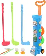 Yardwe Toddler Golf Toys Set Boys and Clubs Equipment Educational Sports Toys for Boys and Girls