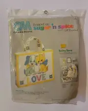 Vintage Columbia-Minerva BABY LOVE Needlepoint Tote Kit *NIP*