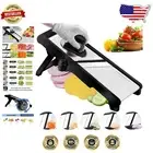 Multi-Purpose Mandoline Food Slicer with Cut-Resistant Gloves for Kitchen Safety